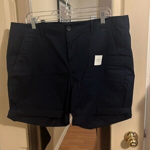 OLD NAVY BERMUDA SHORTS! NAVY BLUE! SIZE 16 NWOT